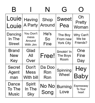 Super Round Bingo Card