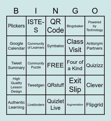 Y1 Tech Training Bingo Card