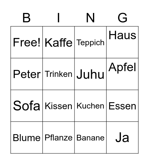 Trafo BINGO Card
