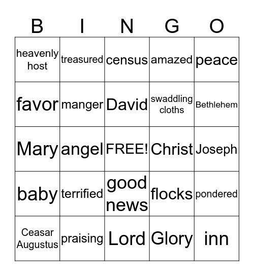 The Christmas Story Bingo Card