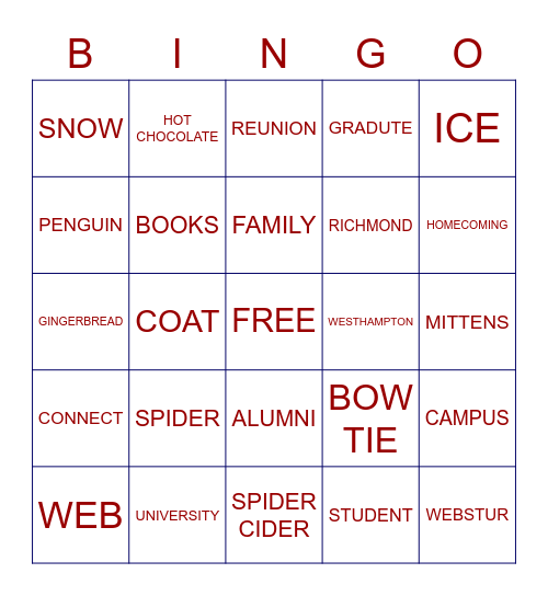 WintUR Bingo Card