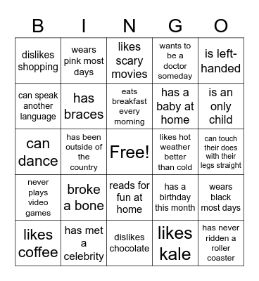 Gorilla bingo Card