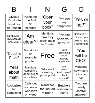 Father Youssefagha Bingo Card