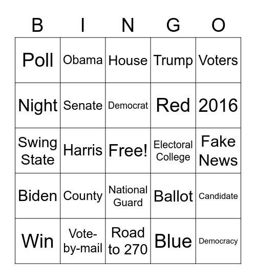 Election Bingo Card