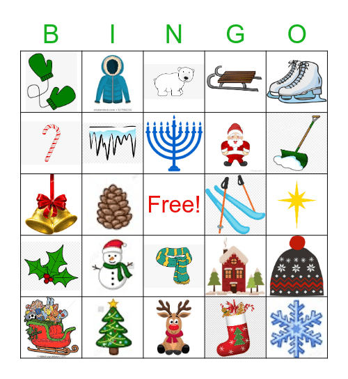 Holiday Bingo Card