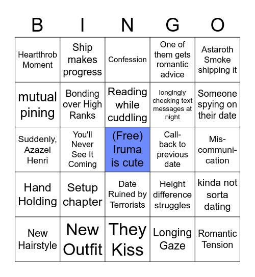 Ch 179 Bingo Card