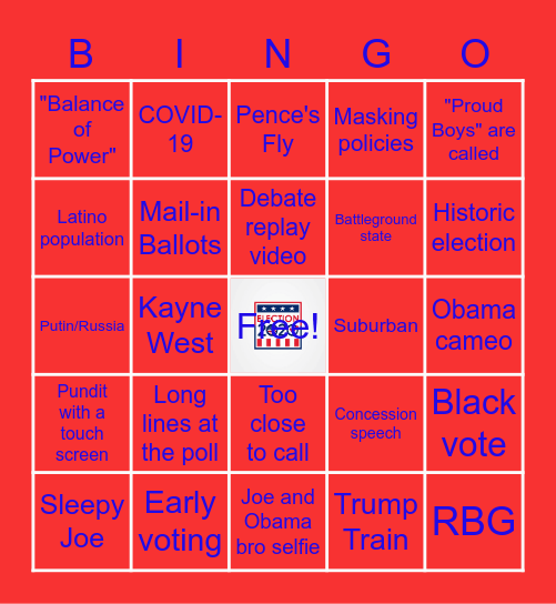 New Prez, Who Dis? Bingo Card