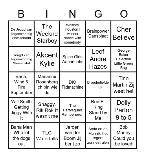 FSA DISCO BINGO Card