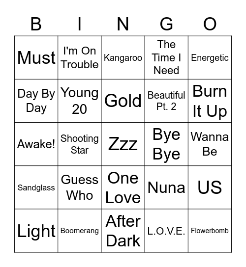 Zerobase Bingo Card