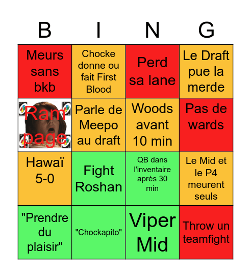 Bingo Chockito Bingo Card