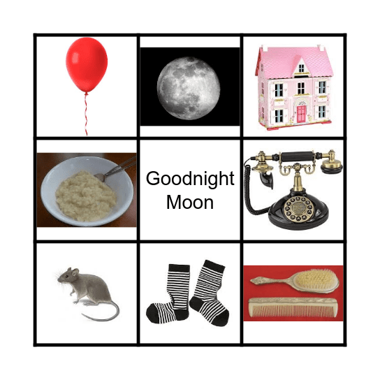 Goodnight Moon Bingo Card