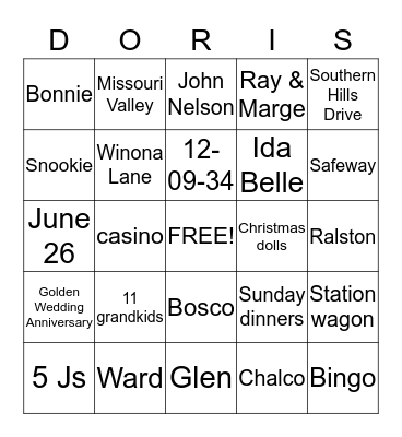 Happy 80th Birthday! Bingo Card