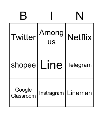 COMMU OPENHOUSE GAME! Bingo Card