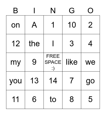 Bingo Card