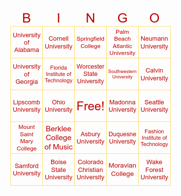 Carnegie Dartlet Client Bingo! Bingo Card