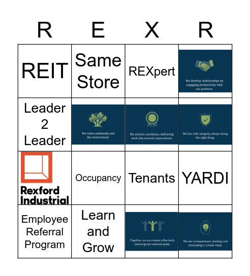 New Hire Lunch BINGO Card