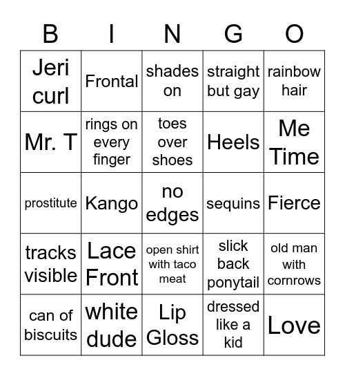 Ladies Night! Bingo Card