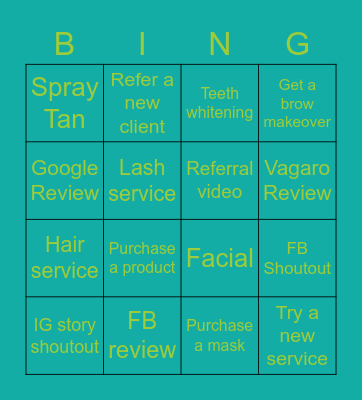 Anchored Aesthetics BINGO Card