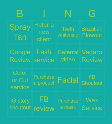 Anchored Aesthetics BINGO Card