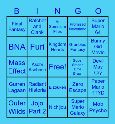 Elito Bingo Card