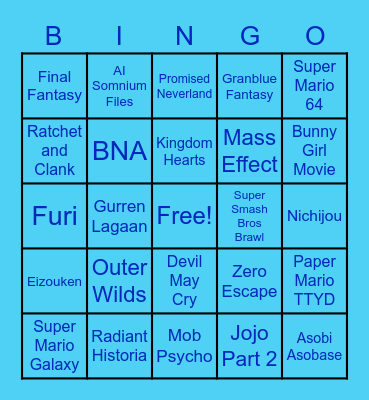 Elito Bingo Card