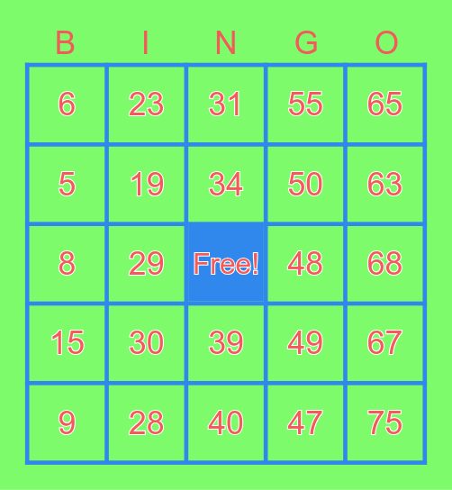 I Love Barb!! Bingo Card