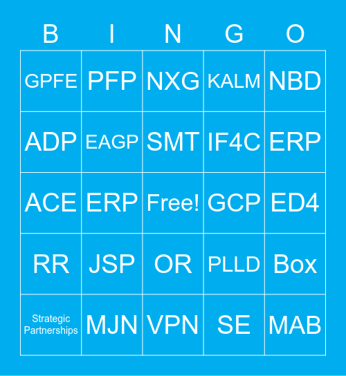 UNICEF USA Lingo Bingo Card