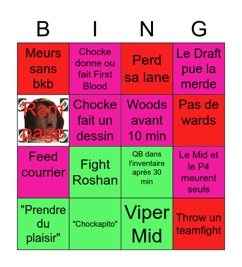 Bingo Chockito Bingo Card