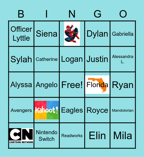 *MVP Bingo* Bingo Card