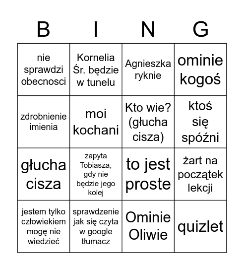 bingo jd Bingo Card