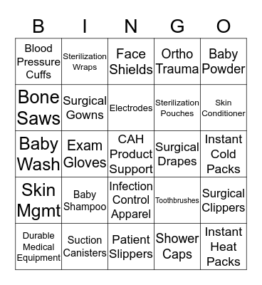 Cardinal Brand BINGO! Bingo Card