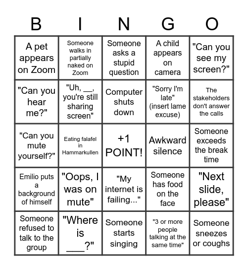 Social Inclusion Bingo Card