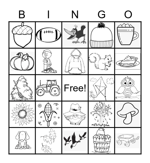 FALL BINGO Card