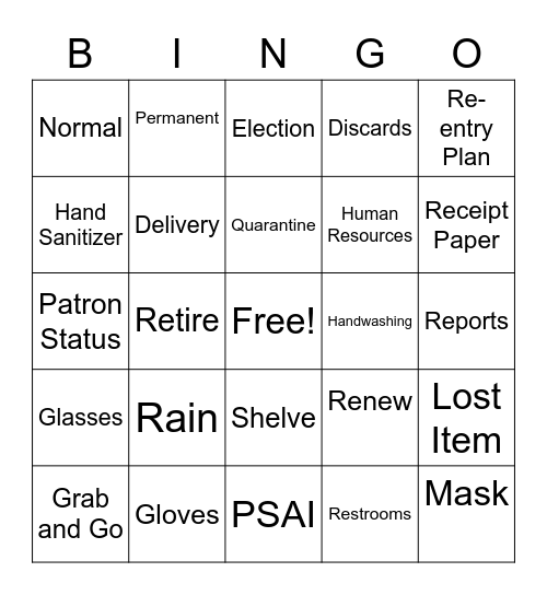 Meeting Bingo Card