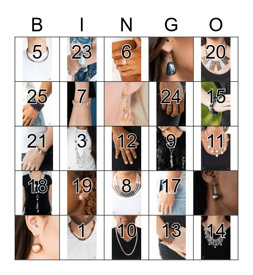 PAPARAZZI BLINGO Bingo Card