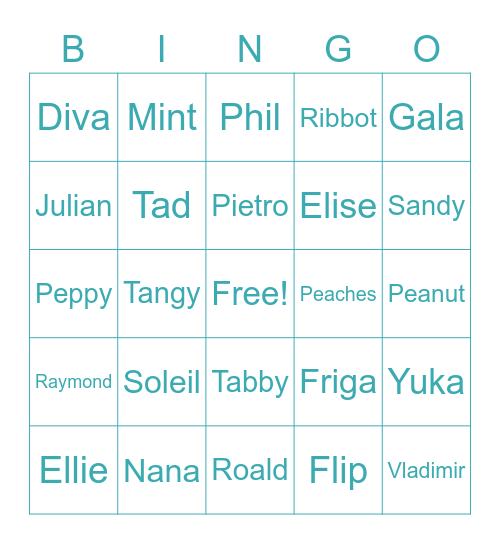 Nb21dN Bingo Card