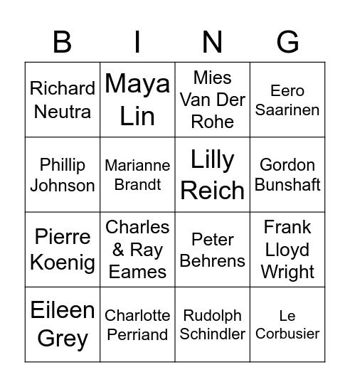 MAD family tree bingo Card