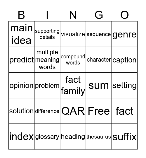 Bingo Card