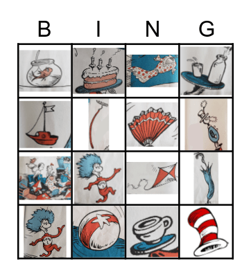 THE CAT IN THE HAT Bingo Card