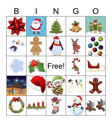 Hi5 Christmas Bingo Card