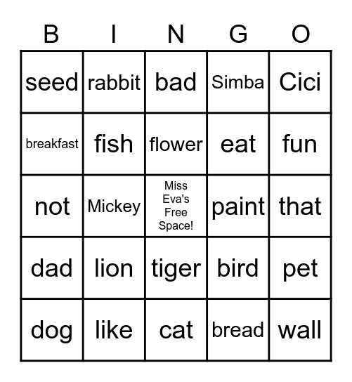 400 Basic Word Review Bingo  Units 1-2 Bingo Card