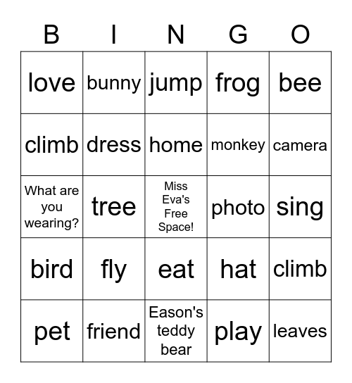 400 Word Review Bingo Units 5-8 Bingo Card