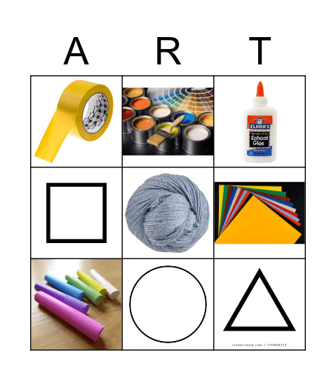 Art Class!! Bingo Card