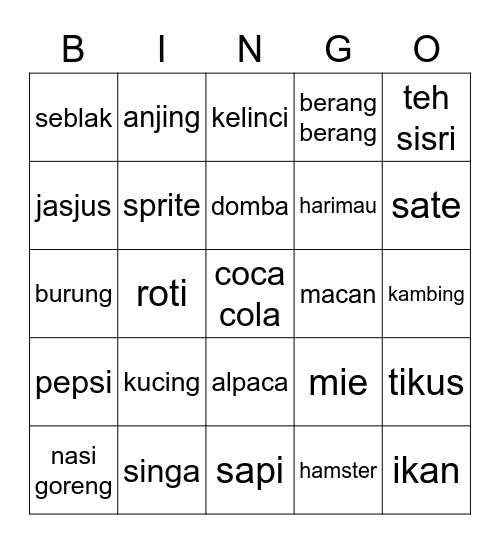 JASMINEEEEEEEE Bingo Card