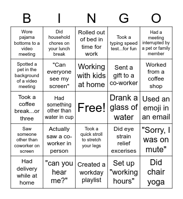 Remote Bingo Card