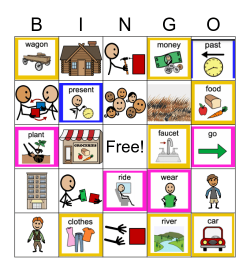 ULS Needs: Past/Present Bingo Card