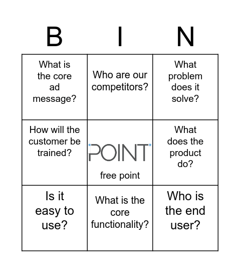 POINT BINGO Card