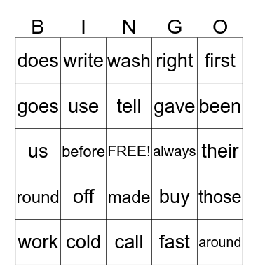 Bingo Set 2 Bingo Card
