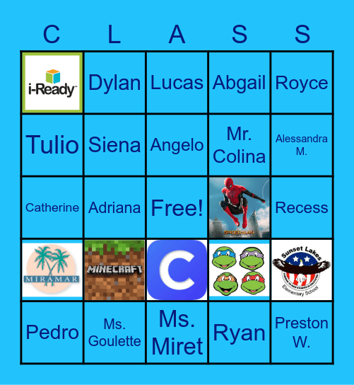 Sean's MVP Bingo Card