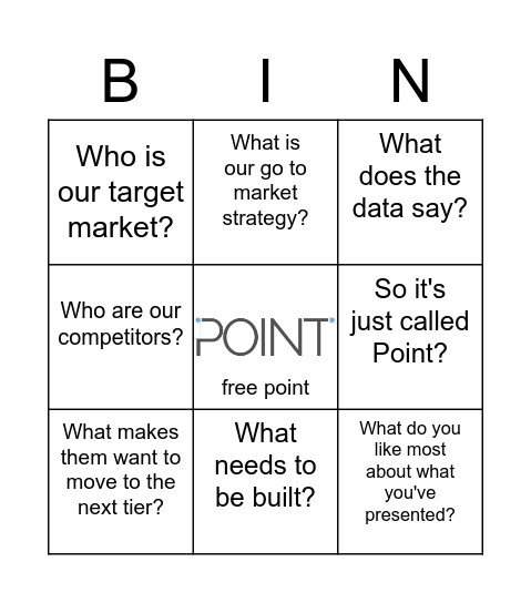 POINT BINGO Card